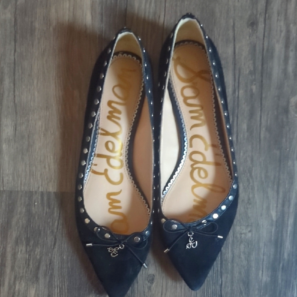 Sam Edelman Black Studded Flats